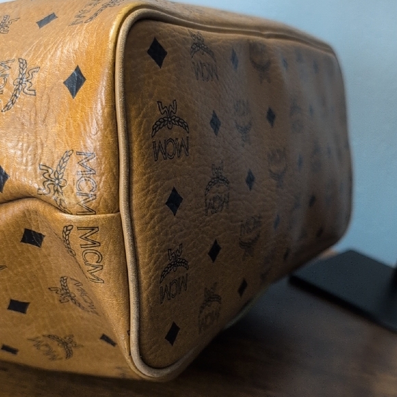 MCM Cognac and Olive Tote Bag - Picture 12 of 12